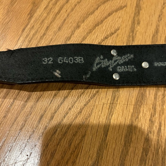 Billy Belts black belt with silver embellishments - Picture 3 of 5